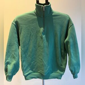 TNA Green Half-Zip Sweatshirt